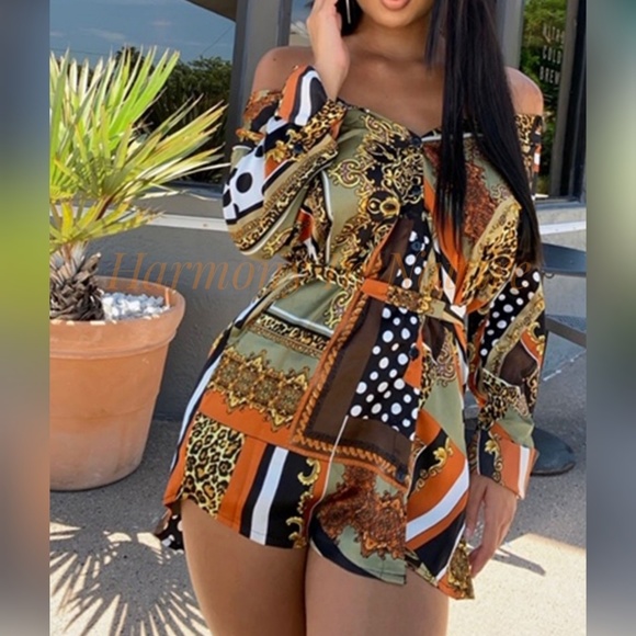 Abstract Shirt Dress - Picture 2 of 8